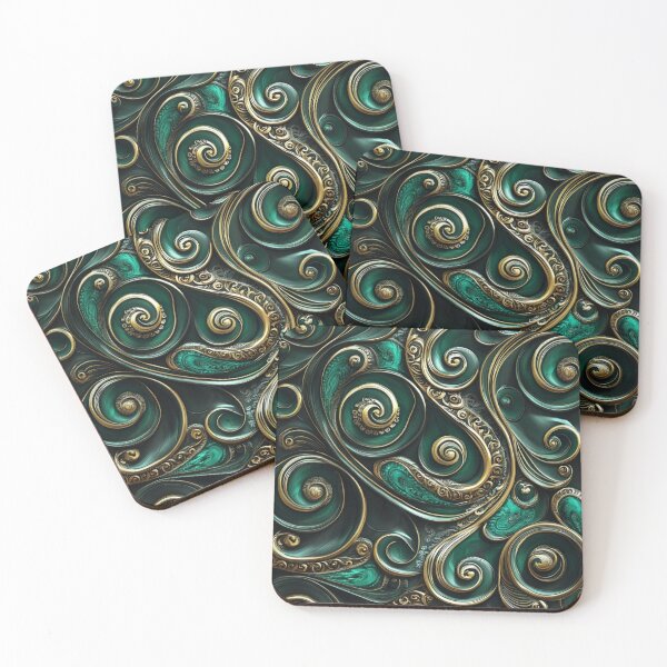 Item preview, New Zealand Māori Paua Pattern Koru Design 393 designed and sold by GrinGalore.