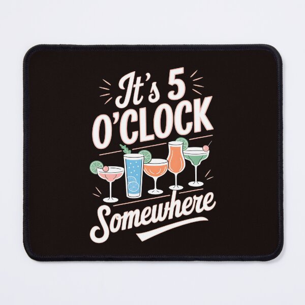 Item preview, It's 5 O’clock Somewhere Hello Summer Beach Lover Summertime designed and sold by MAKOPOKOShop.