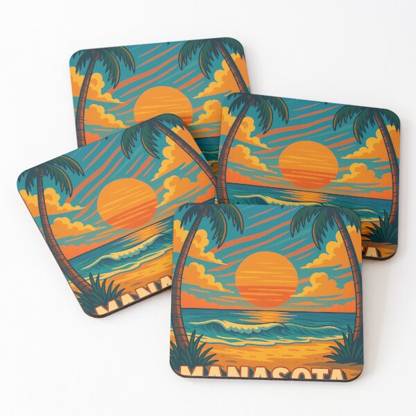 Item preview, Manasota Beach Sunset – Tranquil Gulf Coast Florida Escape designed and sold by Aryabek.