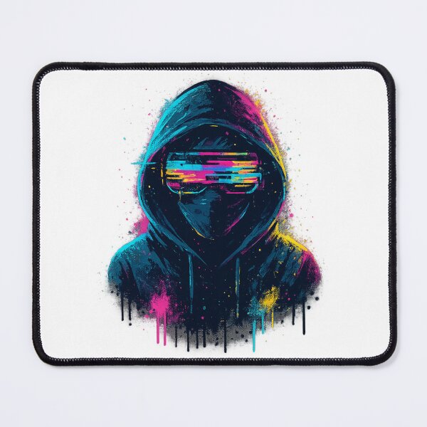 Item preview, Cyber Phantom – Neon Hacker Street Art designed and sold by PalmK.