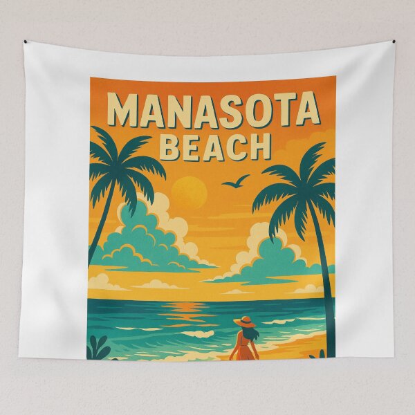 Item preview, Manasota Beach Evening Walk – Gulf Coast Florida Paradise designed and sold by Aryabek.
