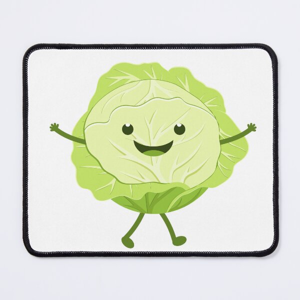 Item preview, Happy Cartoon Lettuce – Cute Vegetable Art designed and sold by TiggsnPigsArt.