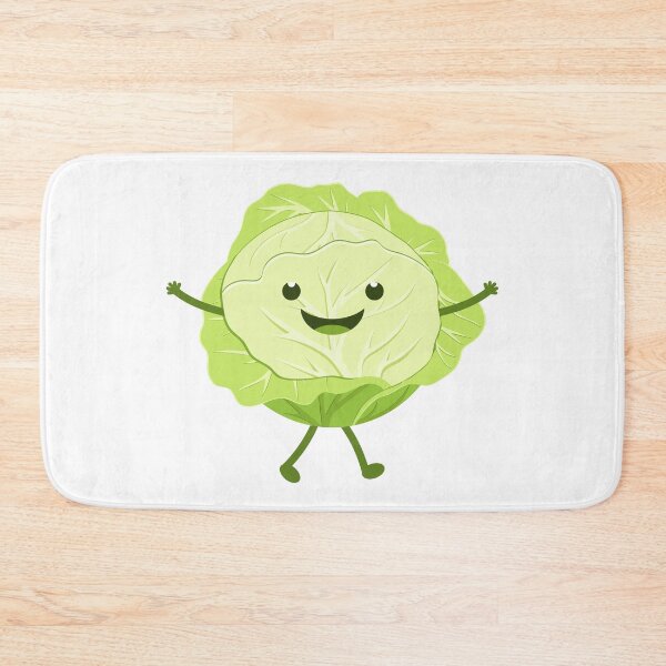 Item preview, Happy Cartoon Lettuce – Cute Vegetable Art designed and sold by TiggsnPigsArt.