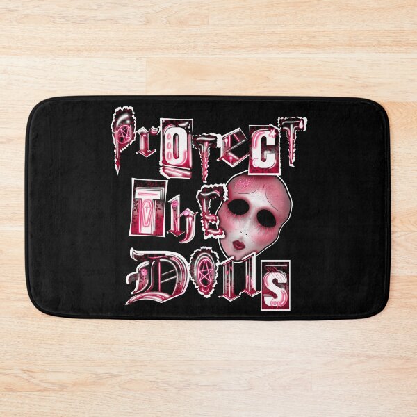Item preview, "Protect The Dolls" - Gothic Print (Black Background) designed and sold by WigsByViv.