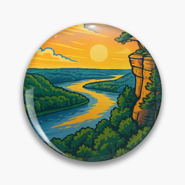 Item preview, Wyalusing State Park Sunset – Mississippi and Wisconsin River Overlook designed and sold by Aryabek.