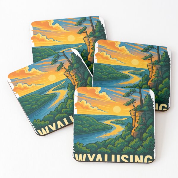 Item preview, Wyalusing State Park Sunset – Mississippi and Wisconsin River Overlook designed and sold by Aryabek.