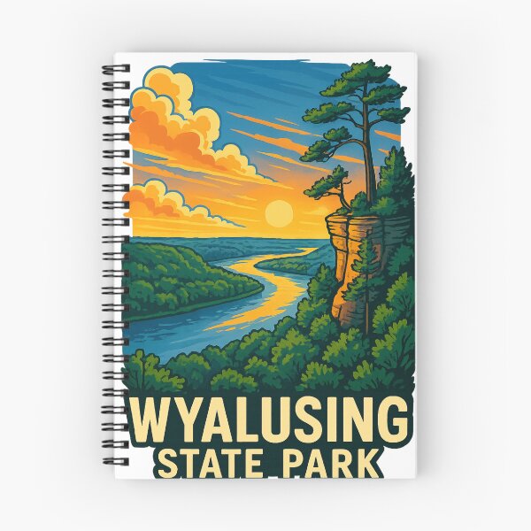 Item preview, Wyalusing State Park Sunset – Mississippi and Wisconsin River Overlook designed and sold by Aryabek.