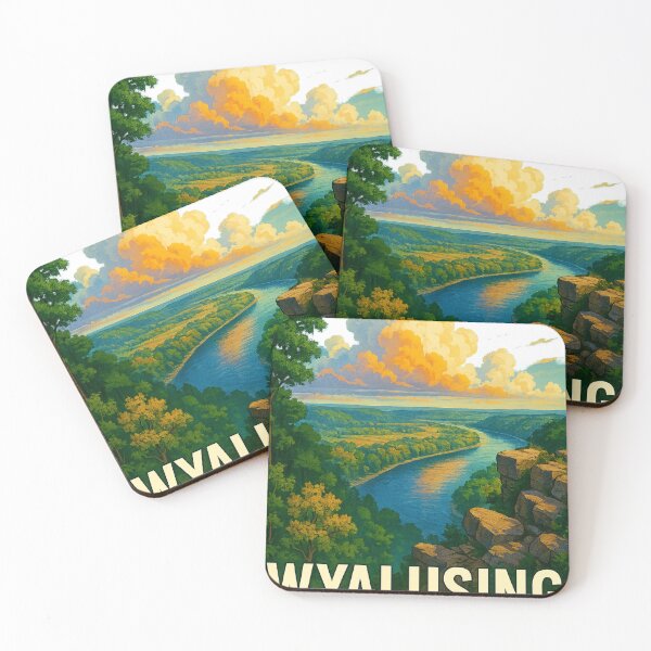 Item preview, Wyalusing State Park Scenic Bluff – Driftless Region River Landscape designed and sold by Aryabek.