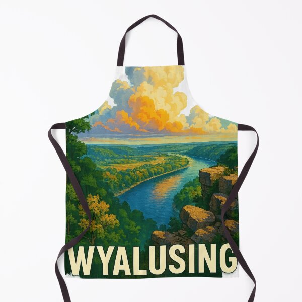 Item preview, Wyalusing State Park Scenic Bluff – Driftless Region River Landscape designed and sold by Aryabek.