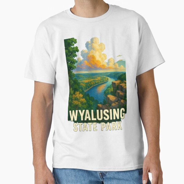 Item preview, Wyalusing State Park Scenic Bluff – Driftless Region River Landscape designed and sold by Aryabek.