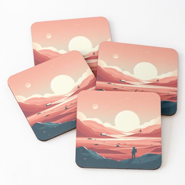 Item preview, Astronaut Solitude Lost in Mars Pastel 025 designed and sold by JohnnyVillas.