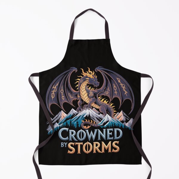 Item preview, Crowned by Storms Majestic Runic Dragon atop Silvered Mountains designed and sold by Slavicsoul.