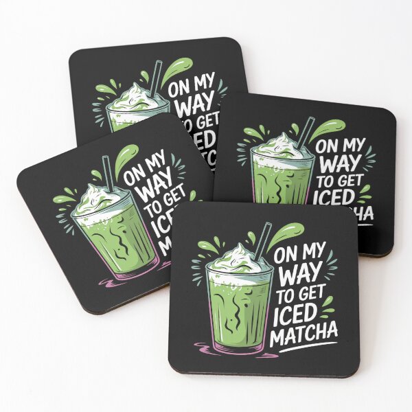 Item preview, On my way to get Iced Matcha designed and sold by MadCatPrints.