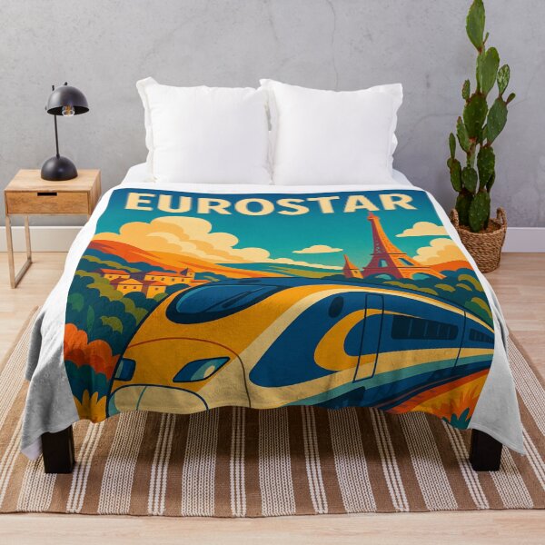 Item preview, Eurostar Through France – Scenic High-Speed Rail with Eiffel Tower designed and sold by Aryabek.