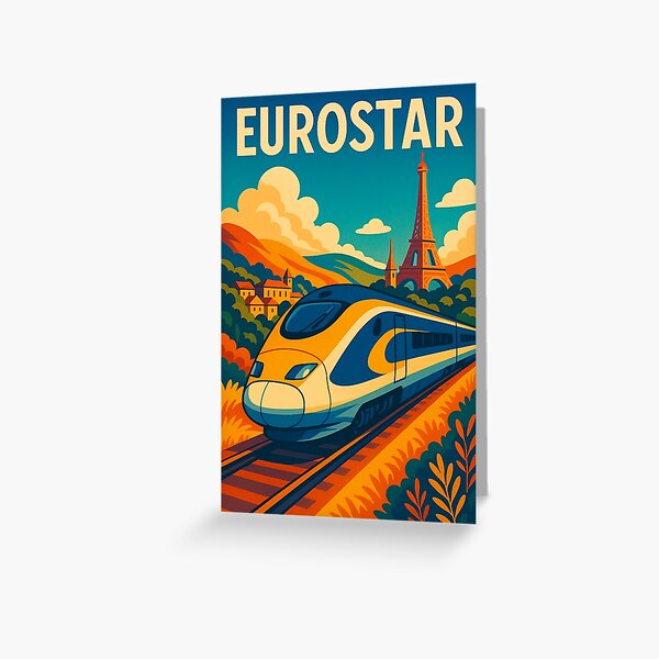 Item preview, Eurostar Through France – Scenic High-Speed Rail with Eiffel Tower designed and sold by Aryabek.