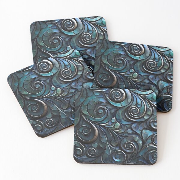 Item preview, New Zealand Māori Paua Pattern Koru Design 394 designed and sold by GrinGalore.