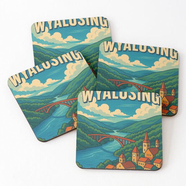 Item preview, Greetings from Wyalusing – Wisconsin River Town and Valley Bridge designed and sold by Aryabek.