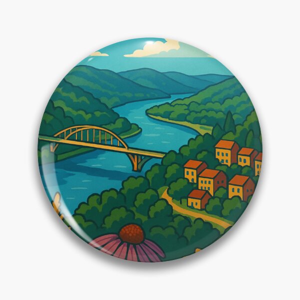 Item preview, Wyalusing Wildflowers and River View – Driftless Region Wisconsin designed and sold by Aryabek.