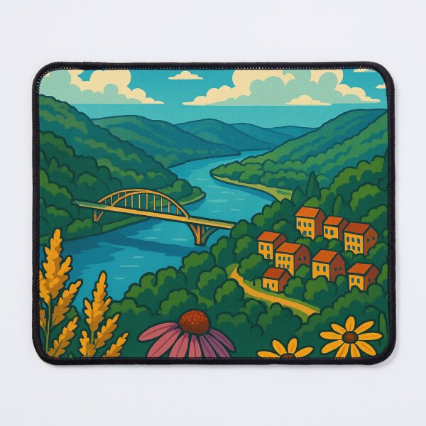 Item preview, Wyalusing Wildflowers and River View – Driftless Region Wisconsin designed and sold by Aryabek.