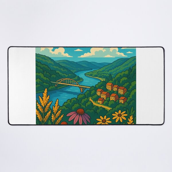 Item preview, Wyalusing Wildflowers and River View – Driftless Region Wisconsin designed and sold by Aryabek.