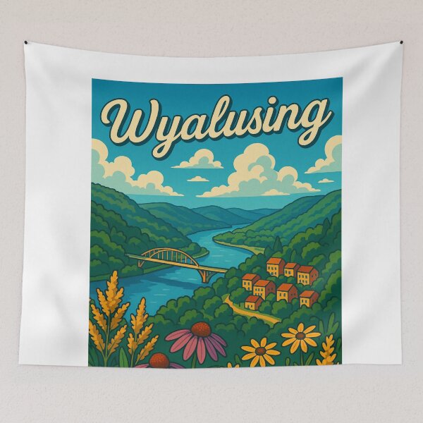 Item preview, Wyalusing Wildflowers and River View – Driftless Region Wisconsin designed and sold by Aryabek.