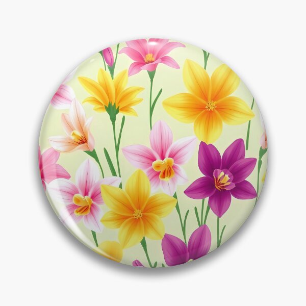 Item preview, Pink, Purple and Yellow Freesias A-Line Dress designed and sold by FestivityFinds.