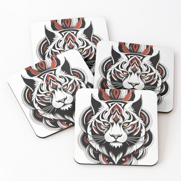 Item preview, cat, lynx, wild cat, predator, abstraction designed and sold by DonnaBlankaArt.