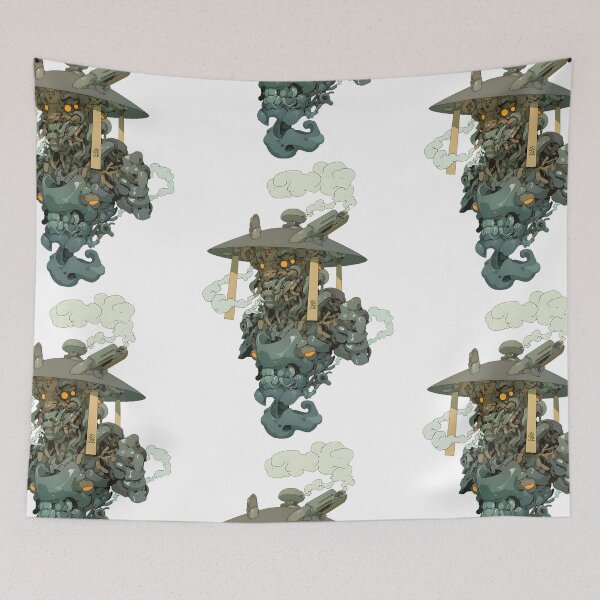 Item preview, Japanese Mecha Oni Art: Futuristic Demonic Robot designed and sold by bapupa.