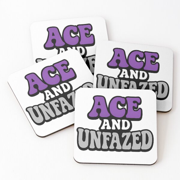 Item preview, Ace and Unfazed – Bold Pride Typography designed and sold by Haus Of Sin.