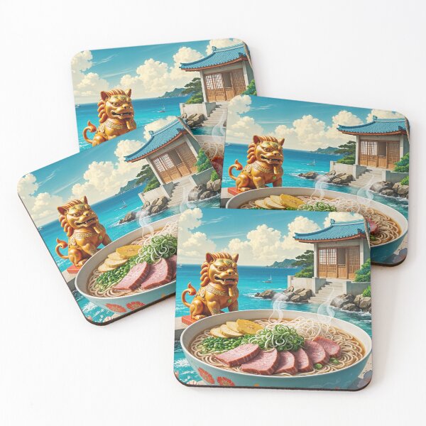 Item preview, Okinawa Soba Ramen Poster – Island-Inspired Noodle Delight designed and sold by Ceemko's Vintage Corner.