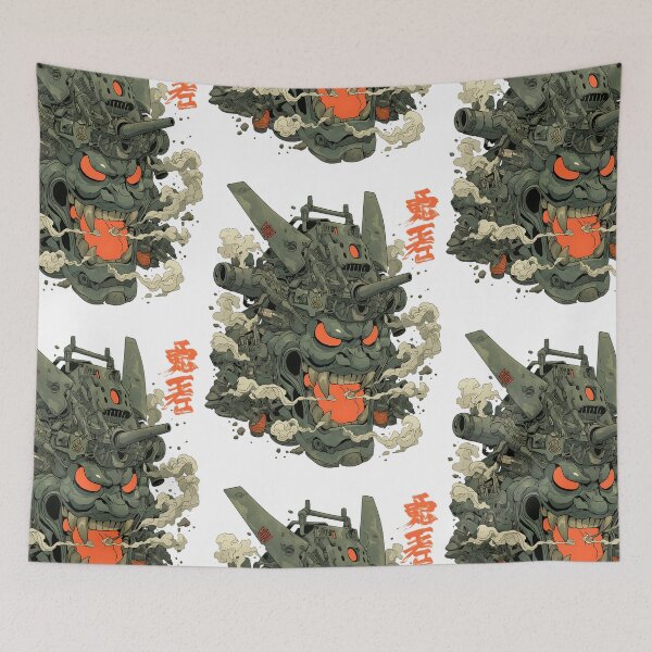 Item preview, Japanese Mecha Oni Art: Cyborg Oni Warrior designed and sold by bapupa.
