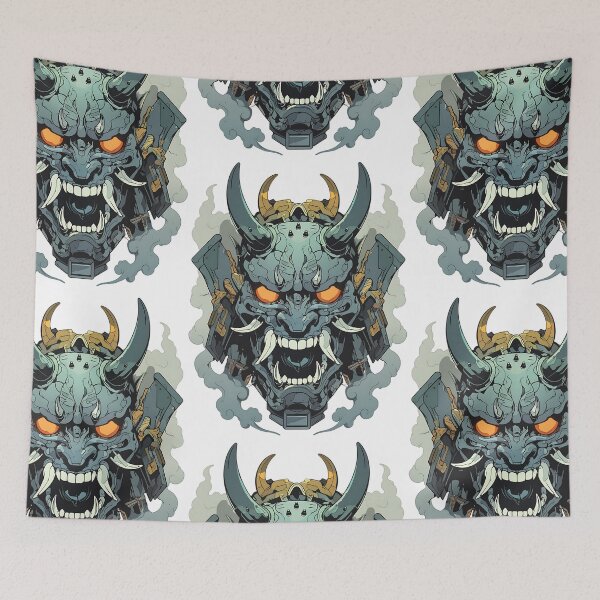 Item preview, Japanese Mecha Oni Art: Sci-Fi Oni Samurai designed and sold by bapupa.
