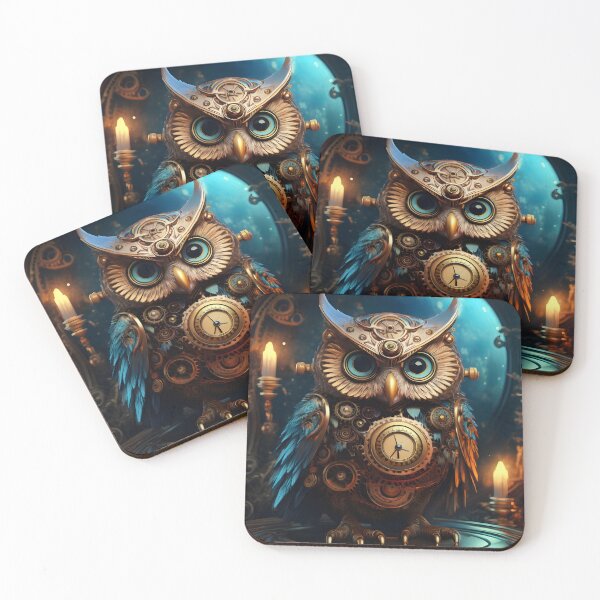Item preview, Steampunk clock owl No.2 designed and sold by DreamagineArtDesign.