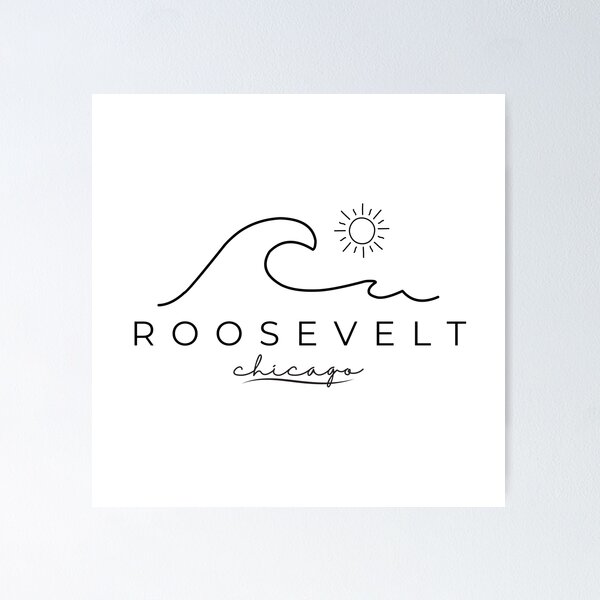 Item preview, Roosevelt University Chicago VSCO Aesthetic Wave Art designed and sold by Critters-Corner.