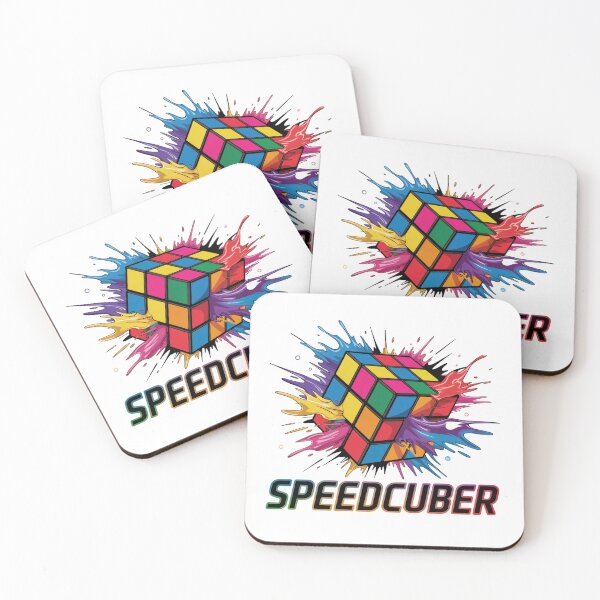 Item preview, Speedcuber, Colorful Rubiks Cube designed and sold by MadCatPrints.