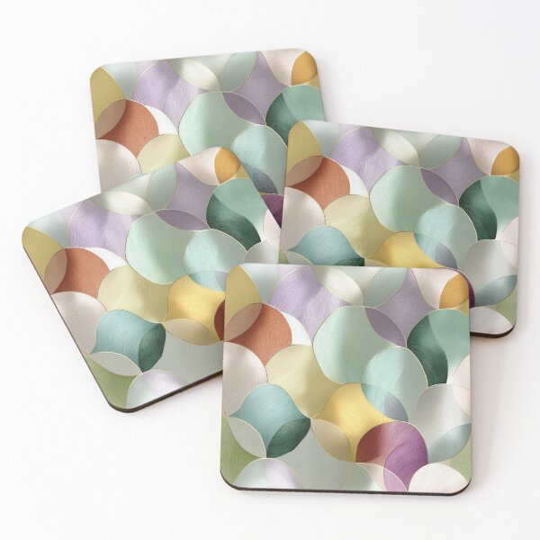 Item preview, Abstract Organic Pattern with Flowing Pastel Textures designed and sold by Moisky Patterns.