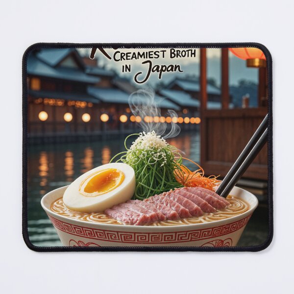 Item preview, Hakata Tonkotsu Ramen Poster – Fukuoka’s Creamy Noodle Icon designed and sold by Ceemko's Vintage Corner.