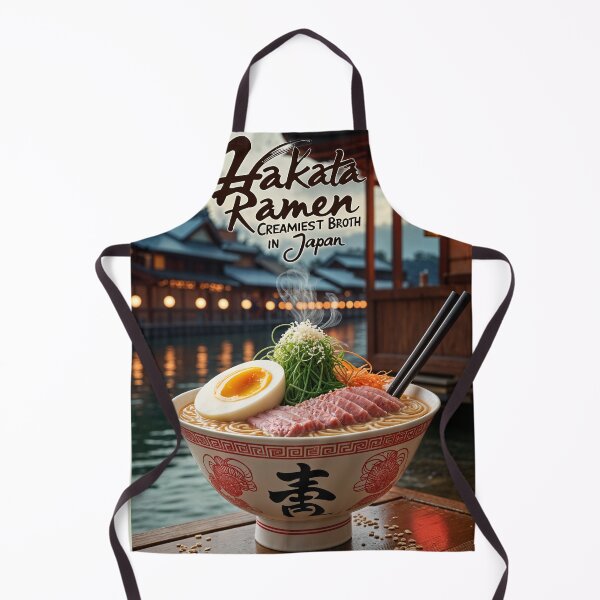Item preview, Hakata Tonkotsu Ramen Poster – Fukuoka’s Creamy Noodle Icon designed and sold by Ceemko's Vintage Corner.