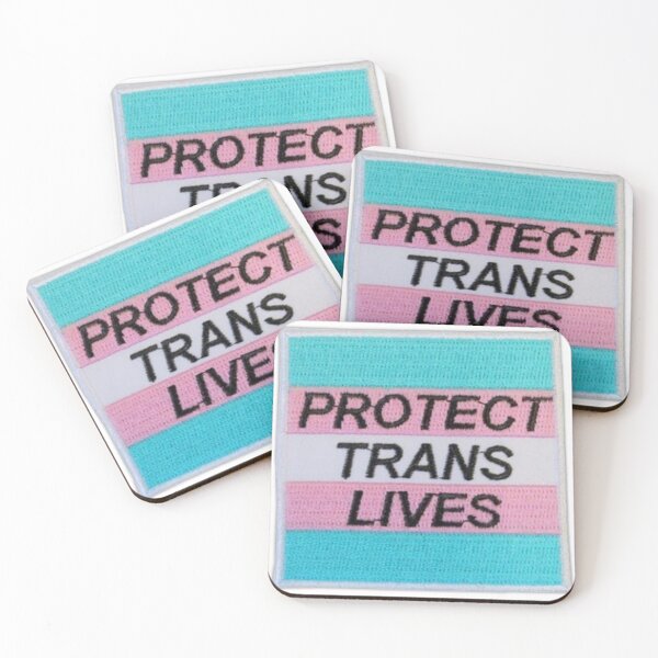 Item preview, Protect trans lives designed and sold by BrontesWhimsyStore.