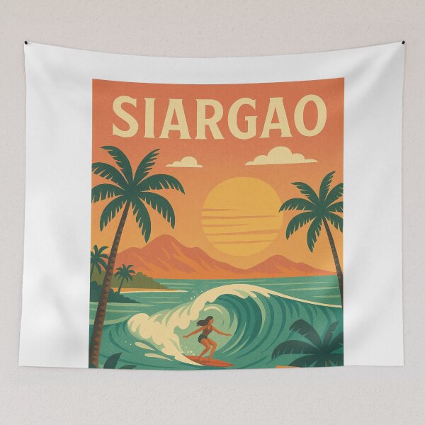 Item preview, Siargao Sunset Phillipines Surfing designed and sold by Aryabek.