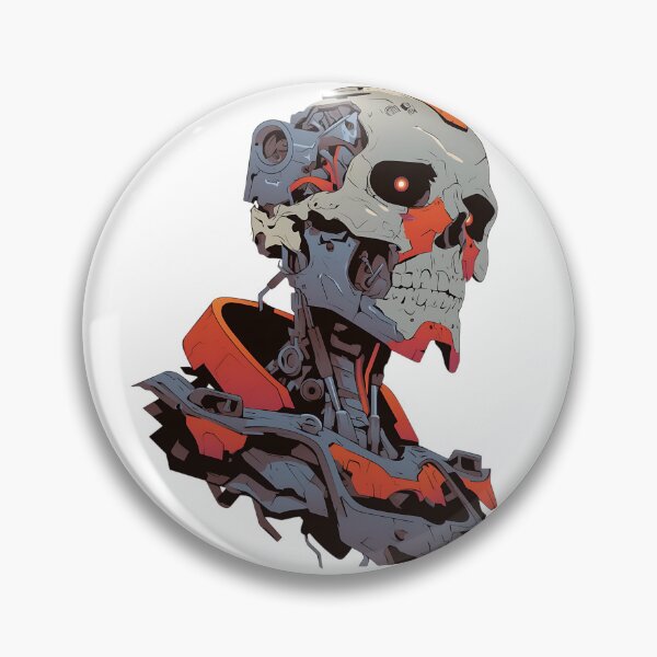 Item preview, Mecha Skull Design - Cyborg Skeleton Machine designed and sold by bapupa.