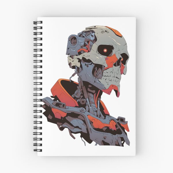 Item preview, Mecha Skull Design - Cyborg Skeleton Machine designed and sold by bapupa.
