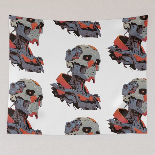 Item preview, Mecha Skull Design - Cyborg Skeleton Machine designed and sold by bapupa.
