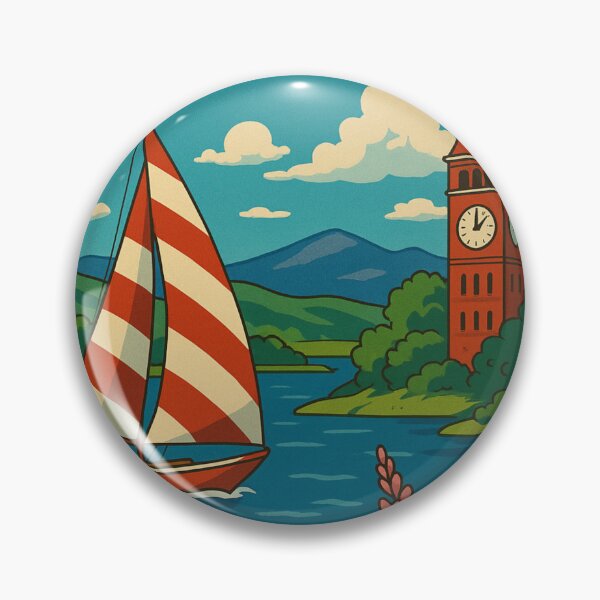 Item preview, Greetings from Plattsburgh Lake Sail designed and sold by Aryabek.