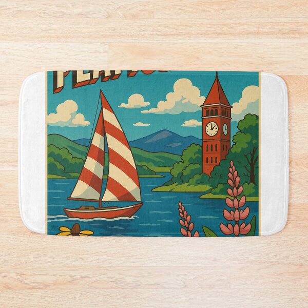 Item preview, Greetings from Plattsburgh Lake Sail designed and sold by Aryabek.