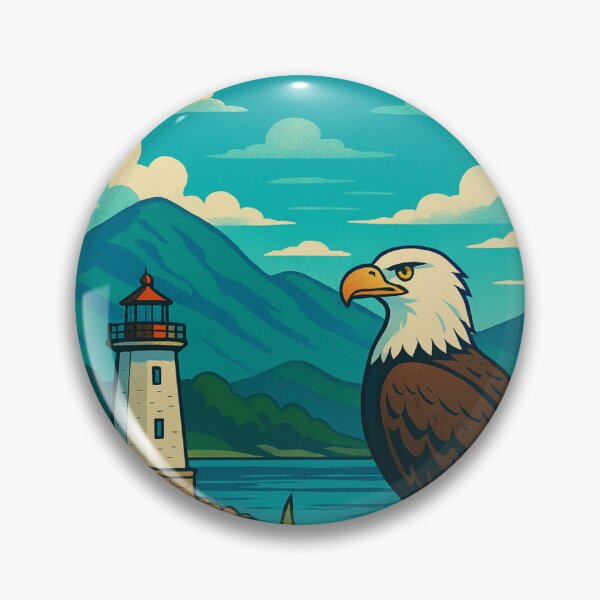 Item preview, Plattsburgh Eagle and Lighthouse designed and sold by Aryabek.