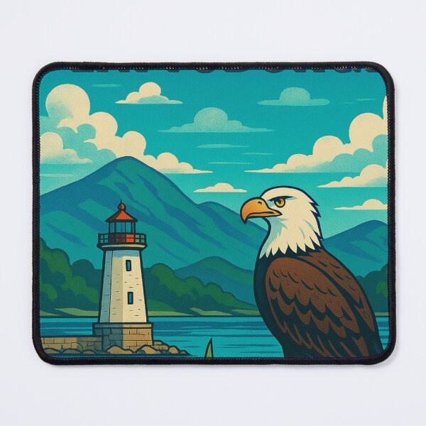 Item preview, Plattsburgh Eagle and Lighthouse designed and sold by Aryabek.