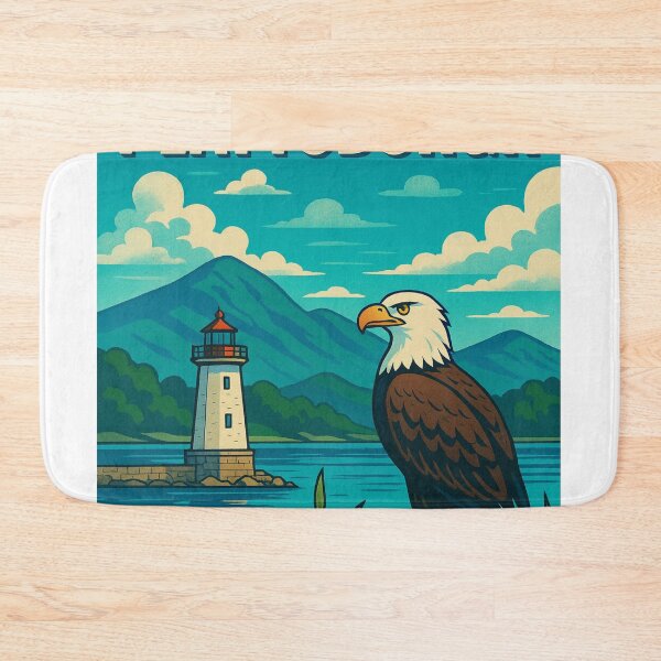 Item preview, Plattsburgh Eagle and Lighthouse designed and sold by Aryabek.