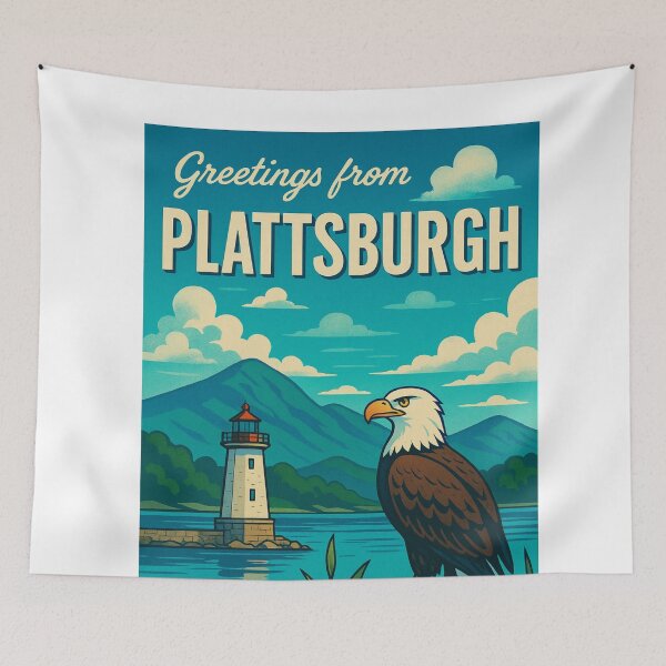 Item preview, Plattsburgh Eagle and Lighthouse designed and sold by Aryabek.
