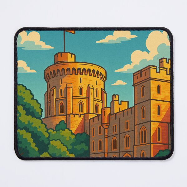 Item preview, Windsor Castle Tower View United Kingdom designed and sold by Aryabek.